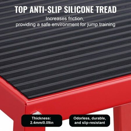 Plyometric Jump Boxes 12/18/24/30 Inch Plyo Box Platform and Jumping Agility Box Anti-Slip Fitness Exercise Step Up Box Set Strength Training Red