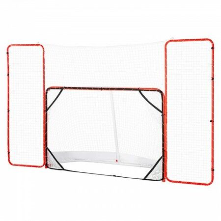 Hockey Goal with Backstop and Targets Street Outdoor Steel Hockey Net 72"