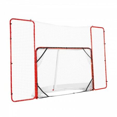 Hockey Goal with Backstop and Targets Street Outdoor Steel Hockey Net 72"