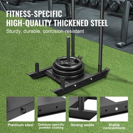 Weight Training Sled Pull Push Power Sled Fitness Strength Resistance Training Steel for Athletic Exercise & Speed Improvement Suitable for 5cm