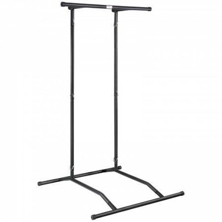 Power Tower Dip Station 2-Level Height Adjustable Pull Up Bar Stand Multi-Function Strength Training Workout Equipment Fitness Dip Bar Station 220LBS