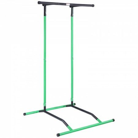 Power Tower Dip Station 2-Level Height Adjustable Pull Up Bar Stand Multi-Function Strength Training Workout Equipment Fitness Dip Bar Station 220LBS