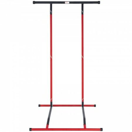 Power Tower Dip Station 2-Level Height Adjustable Pull Up Bar Stand Multi-Function Strength Training Workout Equipment Home Gym Fitness Dip Bar 220LBS