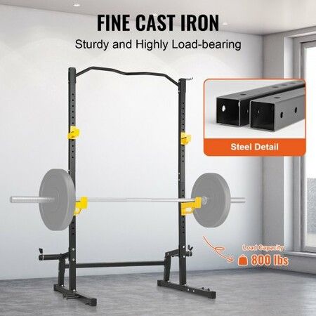 Squat Stand Power Rack Adjustable Heavy Duty Barbell Weight Stand Home Gym