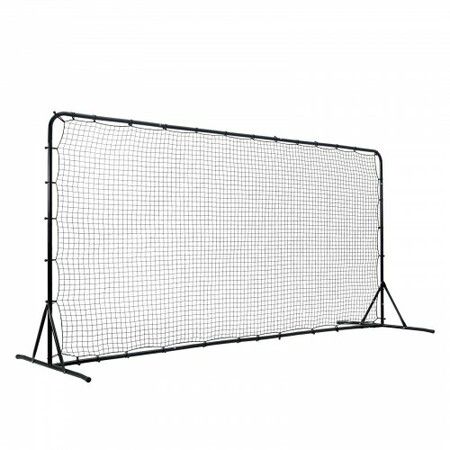 Soccer Rebounder Net 12x6FT Iron Soccer Training Equipment Sports Football Training Gift with Portable Bag Volleyball Rebounder Wall Perfect