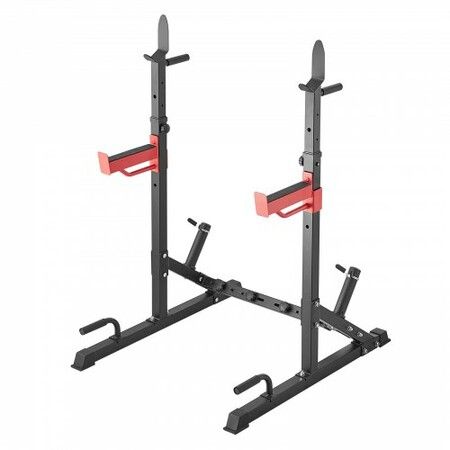 Squat Power Rack Adjustable Heavy Duty Barbell Weight Bench Press Stand