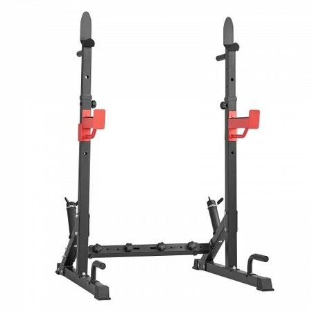 Squat Power Rack Adjustable Heavy Duty Barbell Weight Bench Press Stand