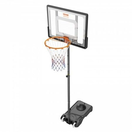 Basketball Hoop 5-7 ft Adjustable Height Portable Backboard System 32 inch Basketball Hoop & Goal Basketball Set with Wheels Stand and Fillable Base