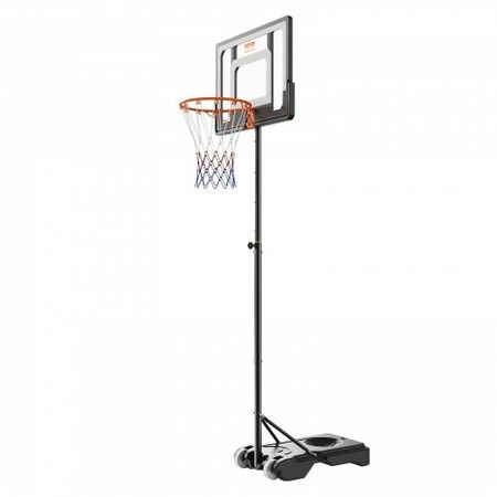 Basketball Hoop 5-7 ft Adjustable Height Portable Backboard System 32 inch Basketball Hoop & Goal Basketball Set with Wheels Stand and Fillable Base