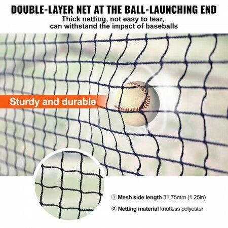 Baseball Batting Cage Softball and Baseball Batting Cage Net and Frame 22x12x8ft Practice Portable Cage Net with Carry Bag Heavy Duty Enclosed Cage