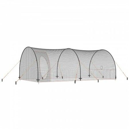 Baseball Batting Cage Softball and Baseball Batting Cage Net and Frame 22x12x8ft Practice Portable Cage Net with Carry Bag Heavy Duty Enclosed Cage