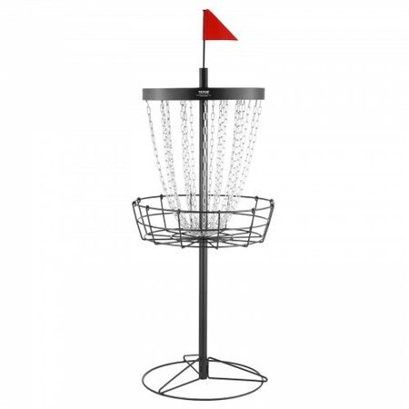 Disc Golf Basket 24-Chains Portable Disc Golf Target Hole Heavy Duty Steel Practice Disc Golf Target Disc Golf Course Basket Disc Golf Basket Stand