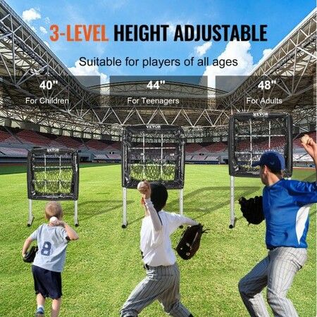 9 Hole Baseball Softball Pitching Net 9 Pocket Hitting Practice 28"x27"