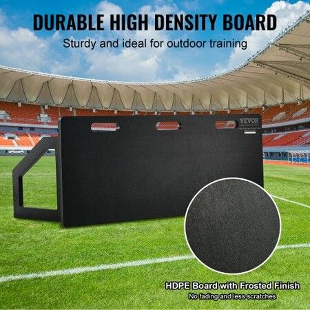 Soccer Rebounder Board 115x45 cm Portable Soccer Wall with 2 Angles Rebound Foldable HDPE Kickback Rebound Board Soccer Training Equipment