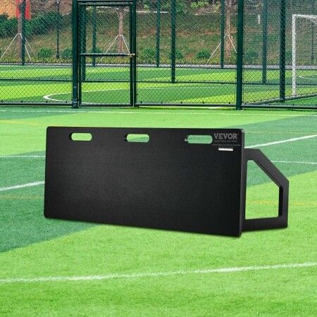 Soccer Rebounder Board 115x45 cm Portable Soccer Wall with 2 Angles Rebound Foldable HDPE Kickback Rebound Board Soccer Training Equipment