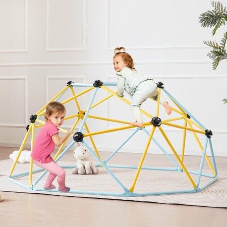 Climbing Dome 6FT Geometric Dome Climber Play Center for Kids 3 to 9 Years Old Jungle Gym Supports 600LBS and Easy Assembly with Climbing Grip