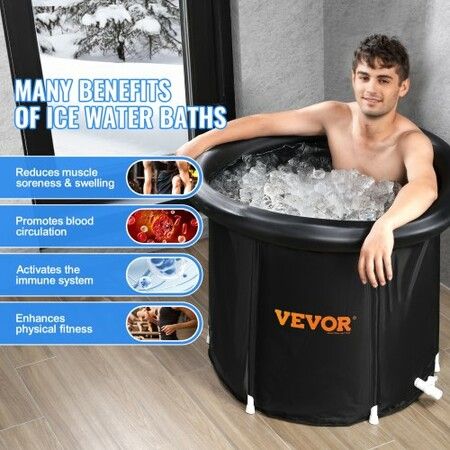 Ice Bath Tub for Athlete Cold Water  Plunge Tub Inflatable Bathtub