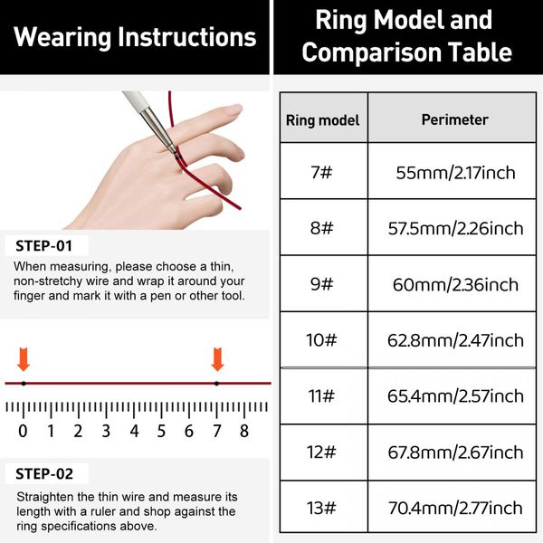 Smart Ring Tracker for Women & Men, Fitness Ring with Sleep & Motion Tracking, Touch Control,Compatible with iOS & Android (Black,10#)