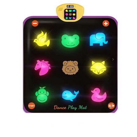 Dance Mat for Kids 8-Button Light Up Dance Floor Mat 5 Game Modes Musical Mat with Adjustable Volume,Birthday Present Toys for 3+ Year Old