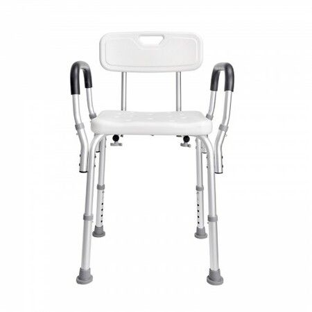 Shower Chair Shower Seat with Back Adjustable Height Shower Stool Shower Chair for Inside Shower Bathtub Non-slip Bathroom Bench Bath Chair 158.8 kg