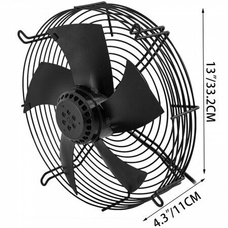 300mm Axial Fan YWF4E-300 Ventilation Extractor 1-Phase 1590r/min