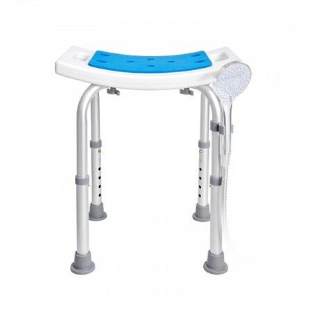 Shower Chair Adjustable Height Shower Stool Shower Seat for Inside Shower or Tub Non-Slip Bench Bathtub Stool Seat 158.8kg Capacity