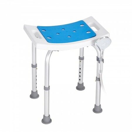 Shower Chair Adjustable Height Shower Stool Shower Seat for Inside Shower or Tub Non-Slip Bench Bathtub Stool Seat 158.8kg Capacity