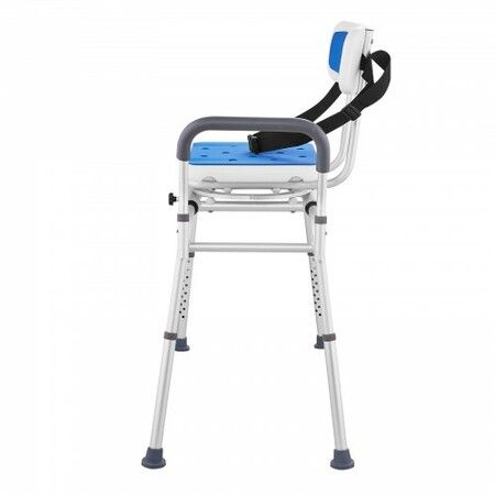 Sliding Tub Transfer Bench Shower Chair with 360 Degree Swivel Seat 400LBS