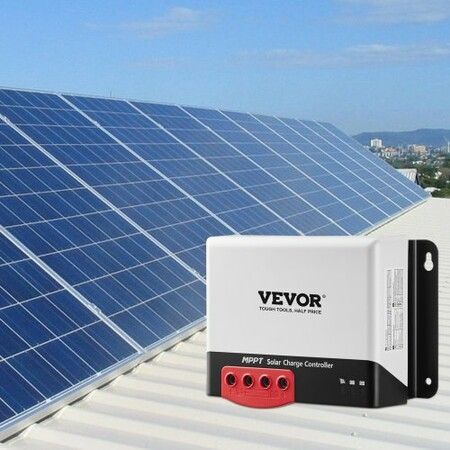 50A MPPT Solar Charge Controller Auto DC Input Solar Panel Regulator Charger with Bluetooth Module 98% Charging Efficiency