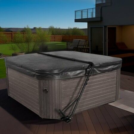 Hot Tub Cover Lift Spa Cover Lift Height 80-105 cm Width 145-235 cm Adjustable Installed Underneath on Both Sides Suitable