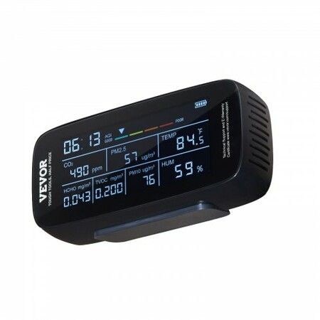 9-IN-1 Air Quality Monitor CO2 Detector PM1.0/2.5/10 HCHO TVOC Tester