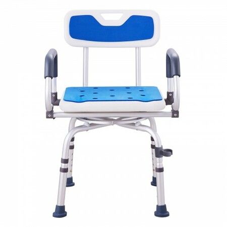 Shower Chair 360° Swivel Bathtub Shower Seat with Pivoting Arms 400LBS