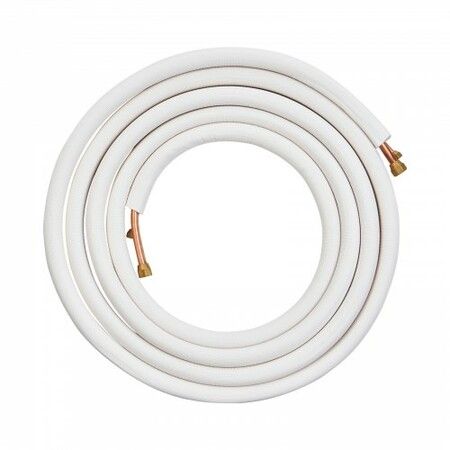 7620mm Mini Split Line Set 6.4 & 9.5mm O.D Copper Pipes Tubing and Triple-Layer Insulation