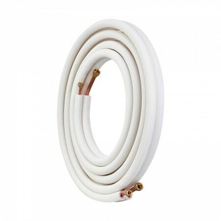 7620mm Mini Split Line Set 6.4 & 9.5mm O.D Copper Pipes Tubing and Triple-Layer Insulation