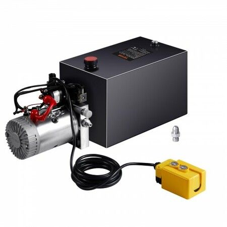 Hydraulic Pump 15 Quart Double Acting Dump Trailer Pump Power Unit DC 12V