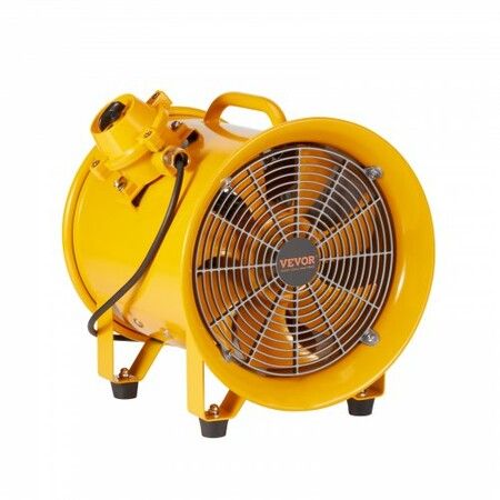 Portable Ventilator 304.8mm/12inch Heavy Duty Cylinder Fan 550W Strong Shop Exhaust Fan 2500CFM 3m Power Cord (No charging head) Industrial Utility Blower