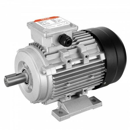 1.5KW Electric Motor 3000 rpm AC 230V/400V 9.5A/3.5A 90L B3 Frame Air Compressor Motor 3-Phase 24mm Keyed Shaft CW/CCW Rotation