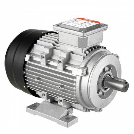 1.5KW Electric Motor 3000 rpm AC 230V/400V 9.5A/3.5A 90L B3 Frame Air Compressor Motor 3-Phase 24mm Keyed Shaft CW/CCW Rotation