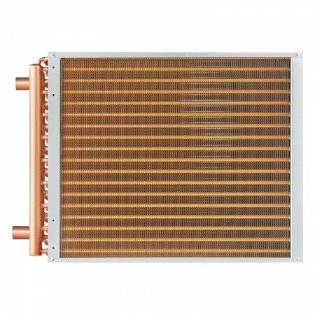 18"x 20" Heat Exchanger Water to Air 3-Row 3/8" Copper Ports 242 Fins