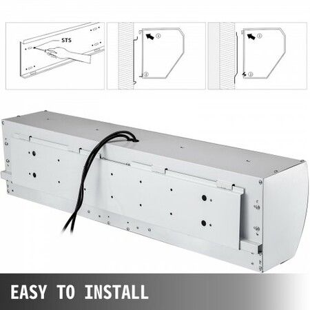 900mm Overhead Door Electric Air Curtain w/Limit Switch 3 Speeds Commercial