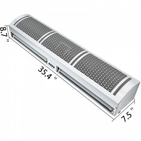 900mm Overhead Door Electric Air Curtain w/Limit Switch 3 Speeds Commercial