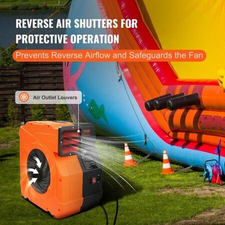 Inflatable Blower 1100W 1.5 & 1.7 HP Bounce House Blower Pump Commercial Air Blower for Inflatables 3100 RPM Bouncy Castle Electric Fan