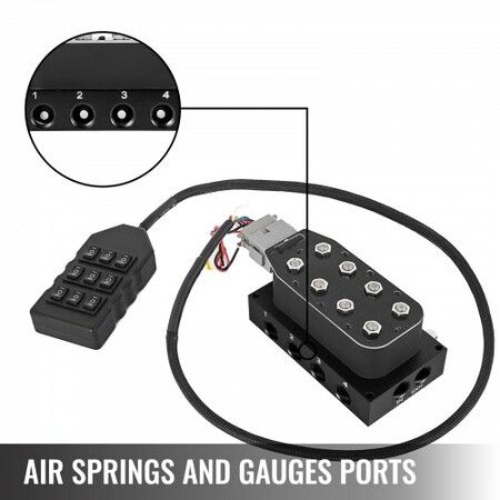 Accu X4 Solenoid Valve Manifold AirRide Suspension Control Wiring Harness