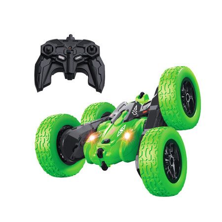 Remote Control Car, RC Cars with Strip Lights and Headlight for Boys Girls Age 3 to 12, Green