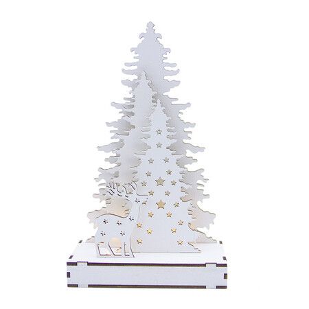 Christmas Decorations Indoor, Artificial Christmas Tree with Light for Table for Holiday Home Decor or Winter Decoration,  Warm