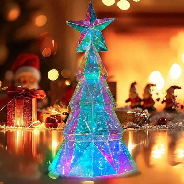 38cm Christmas Tree Festive LED Lighting Decoration, Christmas Holiday Atmosphere, Light Tree Table Decoration Home Decor