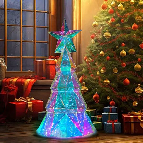 38cm Christmas Tree Festive LED Lighting Decoration, Christmas Holiday Atmosphere, Light Tree Table Decoration Home Decor