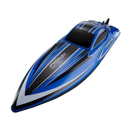 Remote Control Boat for Pools and Lakes, Underwater RC Speed Boat, Mini RC Boats for Kids (Blue)