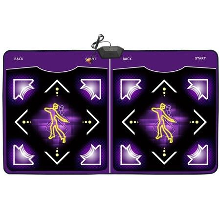 Electronic Dance Mat, Double Dance Floor Mat for Kids, with 105 Dance Songs, 60 Games, USB Connector