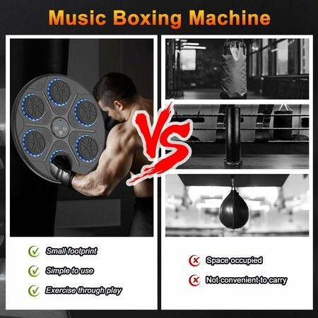 Music Boxing Machine for Kids with Gloves Age 5 Up, Music Punching Machine Toy for Child, Music Boxing Machine for Kids, Wall Mounted Boxing Pad